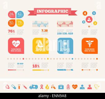 Medical Infographic Template. Stock Vector