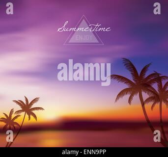 Blurred tropical background Stock Vector