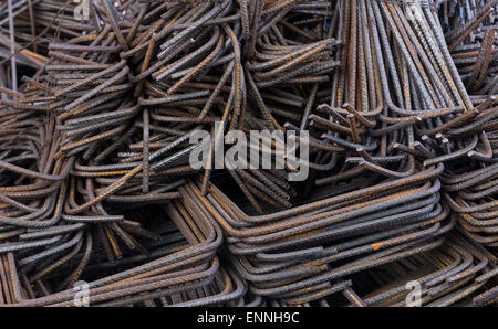 steel reinforcement for concrete structures Stock Photo