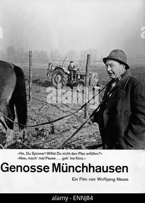 Genosse Münchhausen, Deutschland 1962, Regie: Wolfgang Neuss, Darsteller: Wolfgang Neuss, Wolfgang Wahl Stock Photo