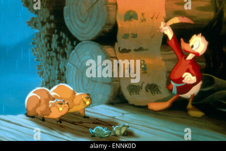 Fantasia 2000, USA 1999, Walt Disney Zeichentrickfilm, Trickfilm, Neuverfilmung, Donald Duck hilft Noah beim Zählen der Tiere in Stock Photo