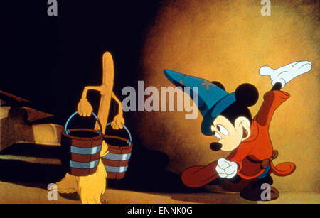 Fantasia 2000, USA 1999, Walt Disney Zeichentrickfilm, Trickfilm, Neuverfilmung, Micky Maus als der Zauberlehrling Stock Photo