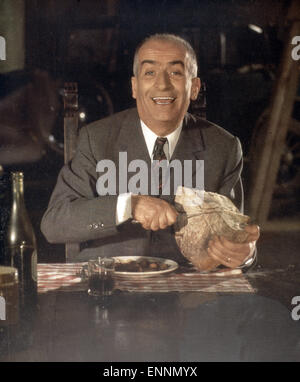 Der französische Schauspieler Louis de Funes, Ende 1960er Jahre. French actor Louis de Funes, late 1960s. Stock Photo
