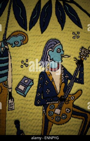 Detail of Grayson Perry Walthamstow Tapestry 2012 Stock Photo