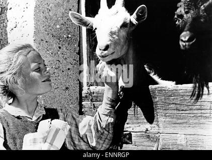 Heidi, Deutschland 1965, Regie: Werner Jacobs, Darsteller: Eva Maria Singhammer Stock Photo