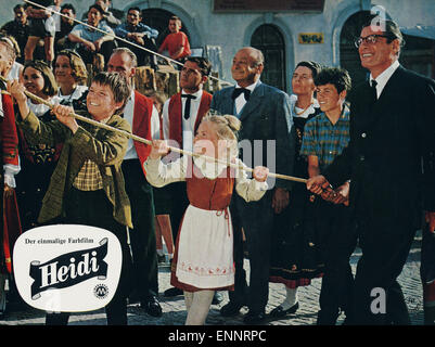 Heidi, Deutschland 1965, Regie: Werner Jacobs, Darsteller: Jan Koester, Eva Maria Singhammer, Rudolf Prack Stock Photo