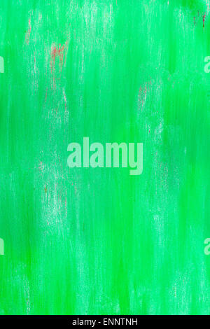 Old green vertical metallic background with rusty scratches Stock Photo