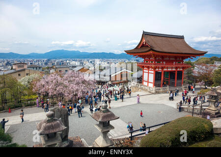 View of Kyoto from Kiyomizu-dera temple Stock Photo