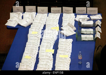 General Election Count: Colne Valley Count Stock Photo