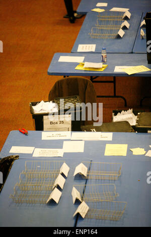 General Election Count: Dewsbury Stock Photo