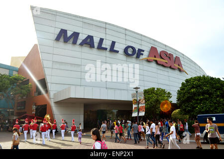 The main gate logo of SM Mall of Asia. SM Mall of Asia is ranked the 11th largest mall in the world. Stock Photo