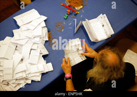 General Election Count: Dewsbury Stock Photo