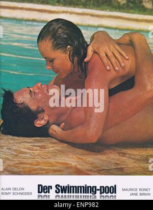 La piscine, Frankreich/Italien 1969, Regie: Jacques Deray, Darsteller: Alain Delon, Romy Schneider Stock Photo