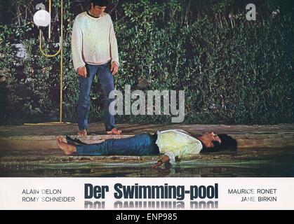 La piscine, Frankreich/Italien 1969, Regie: Jacques Deray, Darsteller: Alain Delon, Maurice Ronet Stock Photo