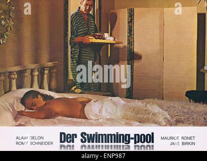 La piscine, Frankreich/Italien 1969, Regie: Jacques Deray, Darsteller: Romy Schneider, Maurice Ronet Stock Photo