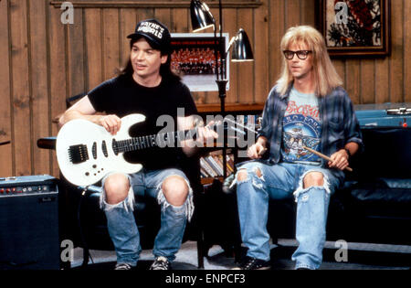 Wayne's World, USA 1992, Regie: Peneplope Spheeris, Darsteller: Mike Myers, Dana Garvey Stock Photo