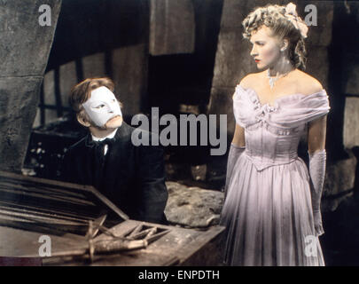 The Phantom of the Opera, aka: Das Phantom der Oper, USA 1943, Regie: Arthur Lubin, Darsteller: Claude Rains, Susanna Foster Stock Photo