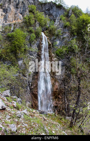 Waterfall at Nevidio canyon in Montenegro Stock Photo