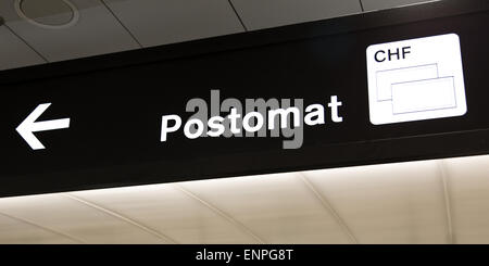 Airport Travel Signs  - Zurich Airport Stock Photo