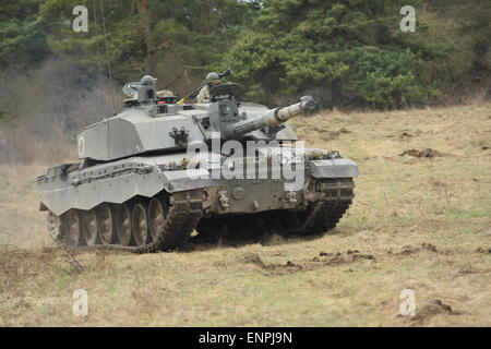 British Army Challenger 2  main battle tank MBT Stock Photo