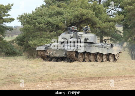UK Army Challenger 2 Main Battle Tank Stock Photo