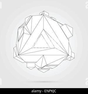 Vector 3D concept illustration. Stock Vector