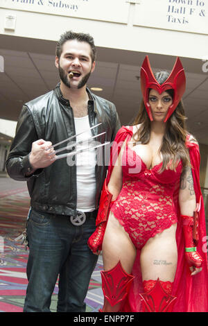 Philadelphia, Pennsylvania, USA. 9th May, 2015. Wizard World Comic Con is known for it's attendees outrageous character costumes and in Philadelphia some of he best came out to the convention Credit:  Ricky Fitchett/ZUMA Wire/Alamy Live News Stock Photo