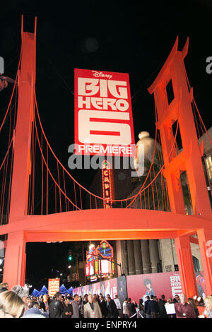 Premiere of Disney's 'Big Hero 6' at the El Capitan Theatre - Arrivals  Featuring: Atmosphere Where: Los Angeles, California, United States When: 04 Nov 2014 Stock Photo