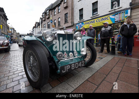 Classic cars in Inverness Stock Photo