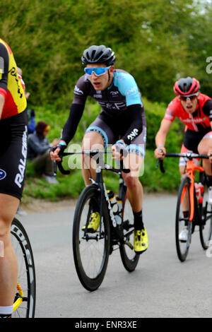 Wiltshire, UK. 10th May, 2015. Team Wiggins' is one of eleven pro-cycling teams racing through south Wiltshire today (Sunday 10th May). Credit:  Paul Chambers/Alamy Live News Stock Photo