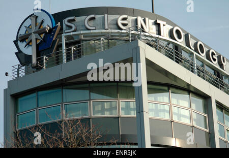 die neu eroeffnete Zentrale der 'Scientology Kirche', Otto-Suhr-Allee, Berlin-Charlottenburg. Stock Photo