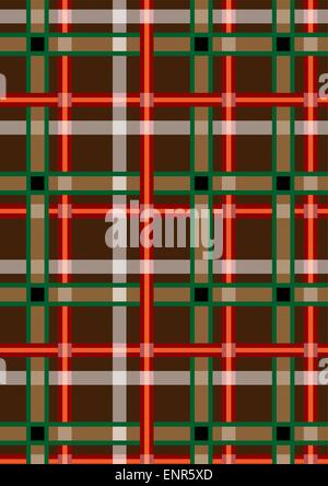 Brown seamless background with red and green stripes Stock Vector