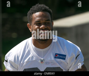 Charlotte, NC, USA. 08th May, 2015. NFL Carolina Panthers held Rookie  MINICAMP on May 8, 2015 at Panthers Practice Field Charlotte NC. Linebacker  number 54 Shaq Thompson. Scott D Stivason/Cal Sport Media