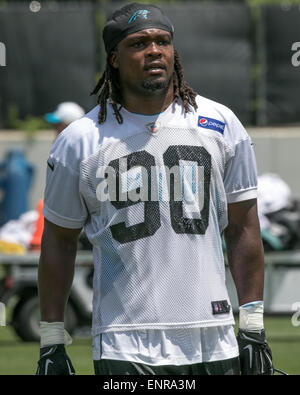 NFL Carolina Panthers held Rookie MINICAMP on May 9, 2015 at Panthers Practice Field Charlotte NC. DE 90 Jovontay Williams. Scott D Stivason/Cal Sport Media Stock Photo