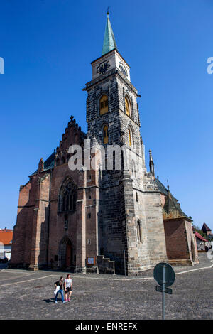 Church of St. Giles in Nymburk, Central Bohemia, Czech Republic Stock Photo