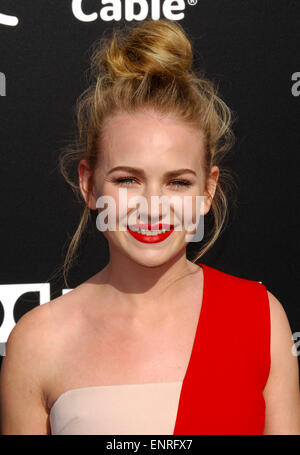 Britt Robertson Tomorrowland Film Premiere 09/05/2015 Anaheim Stock Photo