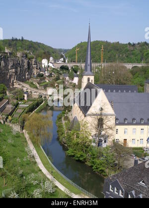 View of Luxembourg city. Stock Photo