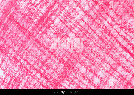 red crayon drawings on white paper background texture Stock Photo