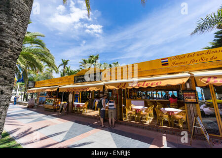 The El Velero beach bar, Torremolinos Andalucia, Spain Stock Photo