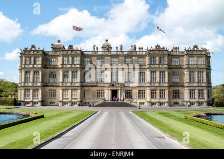 Longleat, Wiltshire, UK. 10th May, 2015. view of Longleat house , Longleat Safari Park in Wiltshire takes a step back in time by add a new Jurassic theme area to its adventure park, the new attractions go live on 22nd May 2015 Credit:  darren Attersley/Alamy Live News Stock Photo