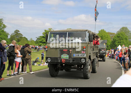 British Army 1975 Land Rover 101 Forward Control Truck (1976). Chestnut Sunday, 10th May 2015. Bushy Park, Hampton Court, London Borough of Richmond, England, Great Britain, United Kingdom, UK, Europe. Vintage and classic vehicle parade and displays with fairground attractions and military reenactments. Credit:  Ian Bottle / Alamy Live News Stock Photo