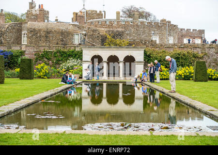Formal Lily Pond Walmer Castle Garden Deal Kent UK