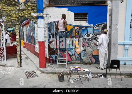 Murals by Salvador Gonzalez, Callejon de Hamel, Centro Habana, Havana ...