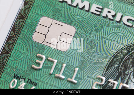 American Express card closeup - USA Stock Photo