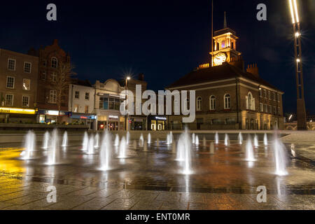 Stockton High Street at night Stock Photo