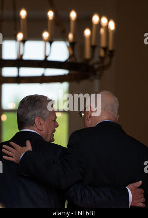 Berlin, Germany. 11th May, 2015. President Joachim Gauck (front R) And 