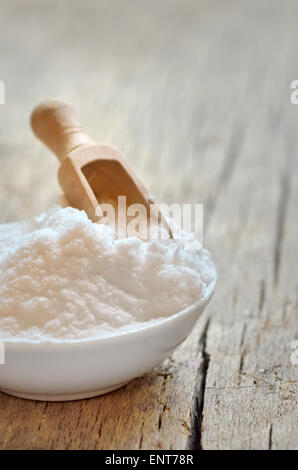 Close-up of baking soda. Bicarbonate of soda. Stock Photo