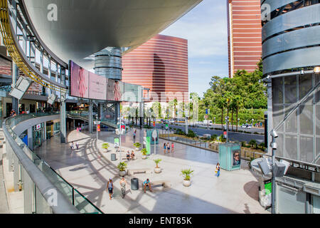 The Crystals, also known as Crystals at CityCenter and Crystals Retail District, is CityCenter's 500,000 sq ft (46,000 m2) shopp Stock Photo
