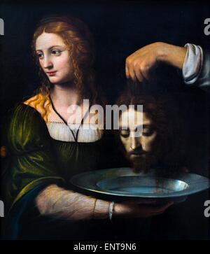 Salome receiving the head of Saint John the Baptist 26/09/2013 - 16th century Collection Stock Photo