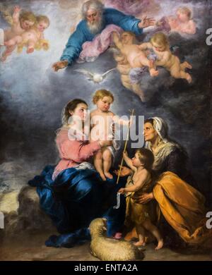 The Holy Family called the Virgin of Seville 02/10/2013 - 17th century Collection Stock Photo